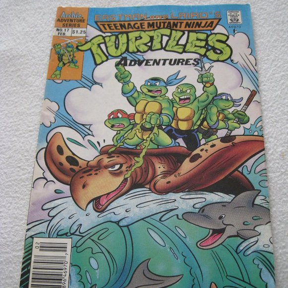 TMNT Archie Series Teenage Mutant Ninja Turtles No 17 Feb 1991 Comic Book - Picture 1 of 6